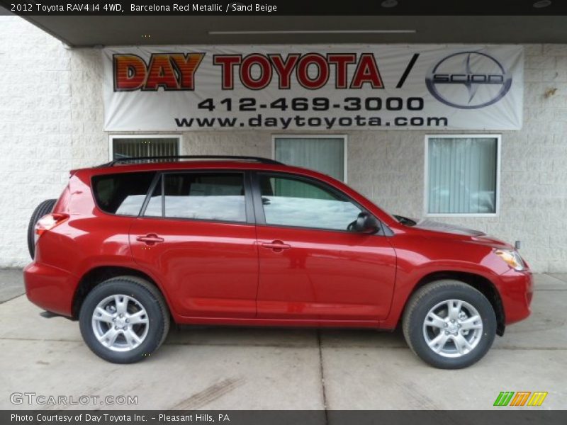 Barcelona Red Metallic / Sand Beige 2012 Toyota RAV4 I4 4WD