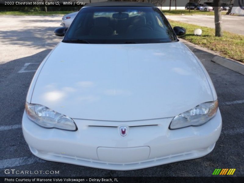 White / Gray 2003 Chevrolet Monte Carlo LS