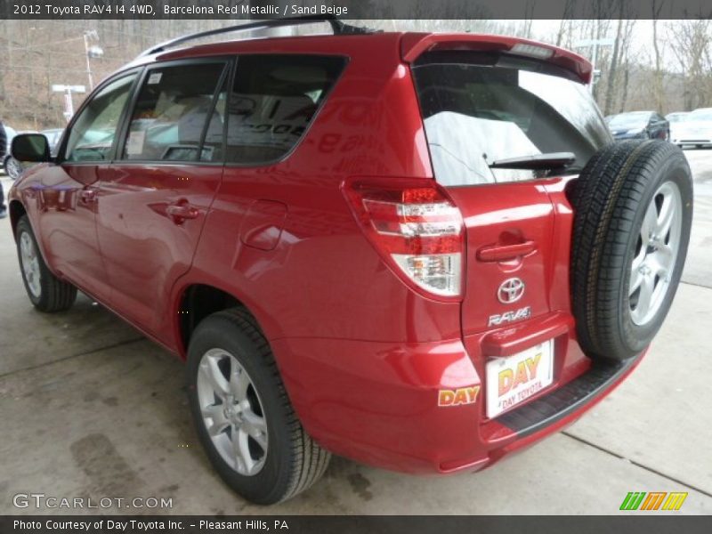 Barcelona Red Metallic / Sand Beige 2012 Toyota RAV4 I4 4WD