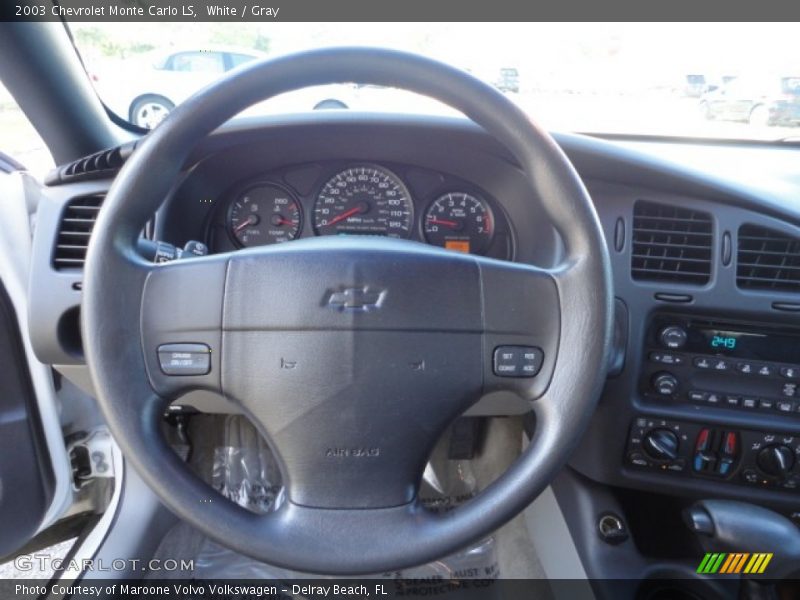 White / Gray 2003 Chevrolet Monte Carlo LS