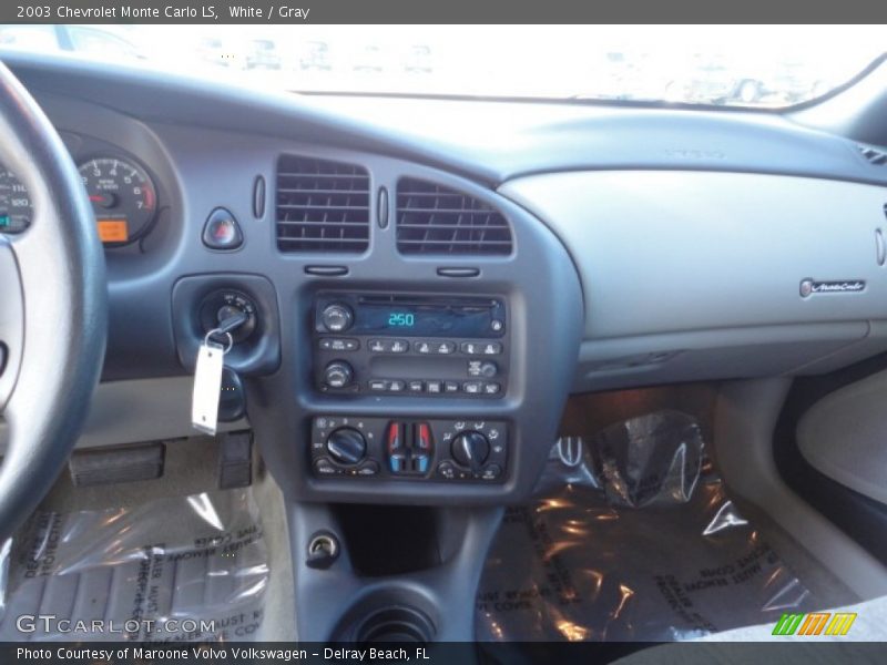 White / Gray 2003 Chevrolet Monte Carlo LS