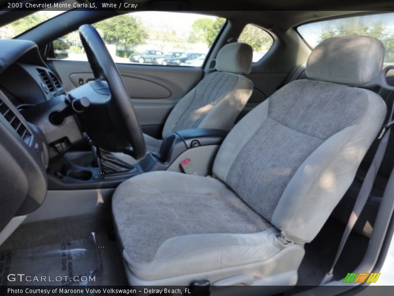 White / Gray 2003 Chevrolet Monte Carlo LS