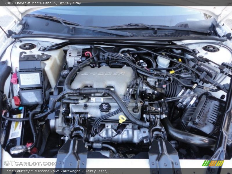 White / Gray 2003 Chevrolet Monte Carlo LS