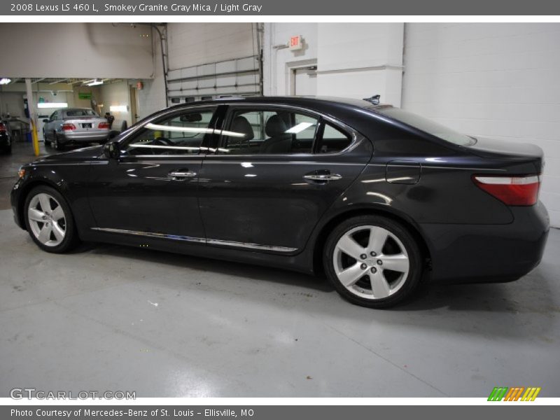 Smokey Granite Gray Mica / Light Gray 2008 Lexus LS 460 L