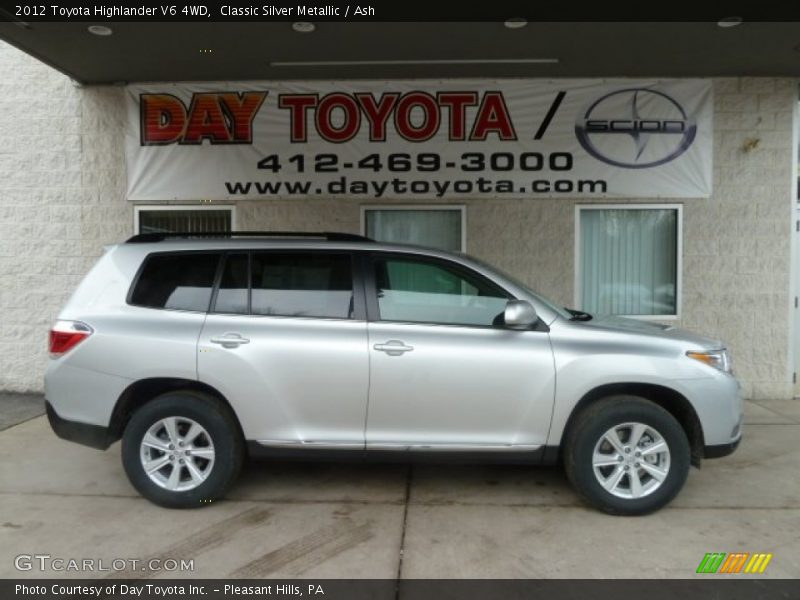 Classic Silver Metallic / Ash 2012 Toyota Highlander V6 4WD