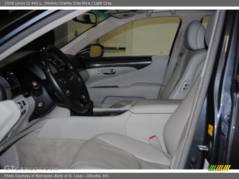Smokey Granite Gray Mica / Light Gray 2008 Lexus LS 460 L