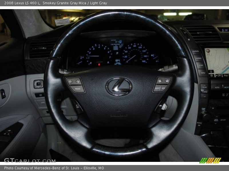 Smokey Granite Gray Mica / Light Gray 2008 Lexus LS 460 L