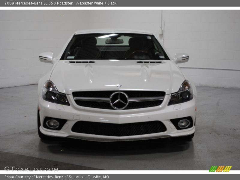 Alabaster White / Black 2009 Mercedes-Benz SL 550 Roadster