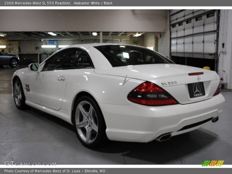 Alabaster White / Black 2009 Mercedes-Benz SL 550 Roadster