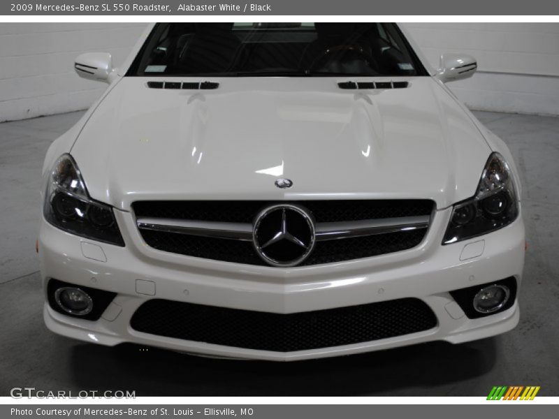 Alabaster White / Black 2009 Mercedes-Benz SL 550 Roadster
