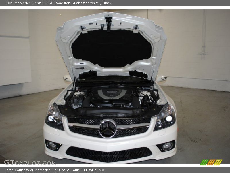 Alabaster White / Black 2009 Mercedes-Benz SL 550 Roadster
