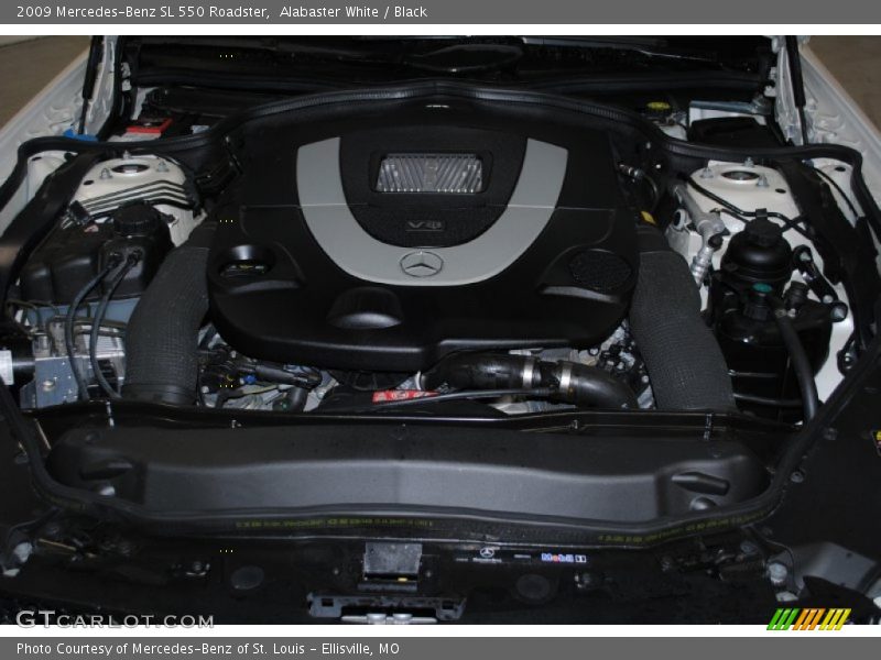 Alabaster White / Black 2009 Mercedes-Benz SL 550 Roadster