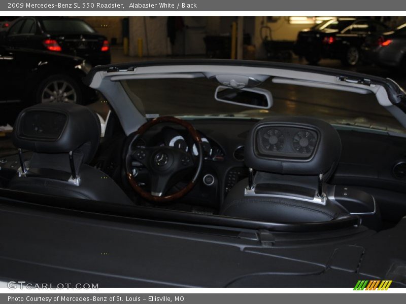 Alabaster White / Black 2009 Mercedes-Benz SL 550 Roadster