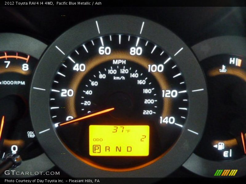 Pacific Blue Metallic / Ash 2012 Toyota RAV4 I4 4WD