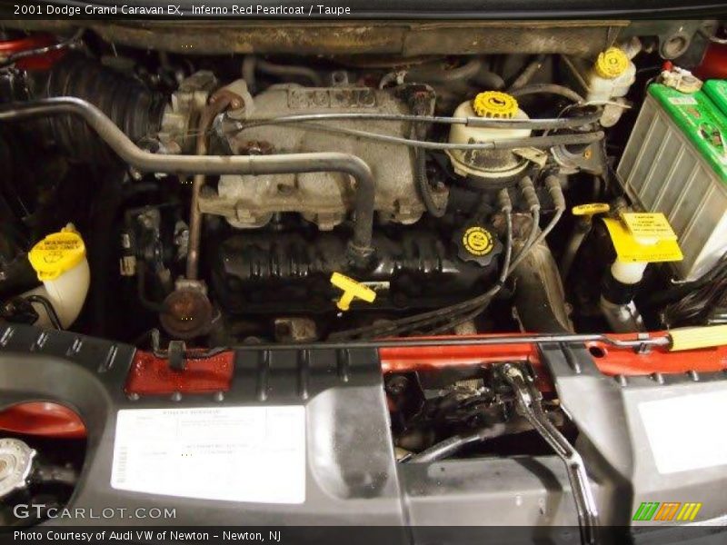 Inferno Red Pearlcoat / Taupe 2001 Dodge Grand Caravan EX