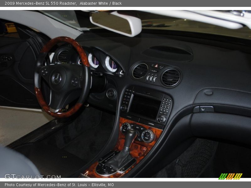Alabaster White / Black 2009 Mercedes-Benz SL 550 Roadster