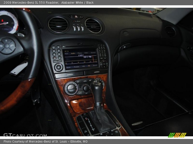 Alabaster White / Black 2009 Mercedes-Benz SL 550 Roadster