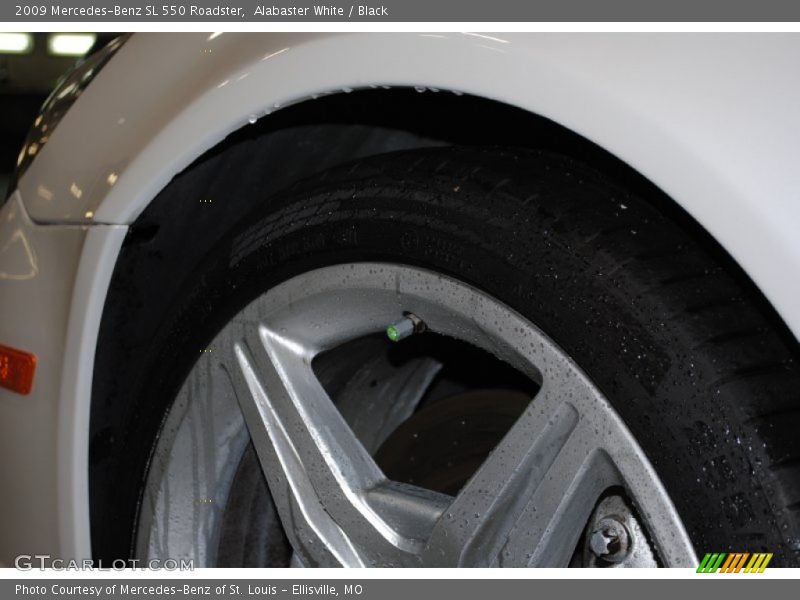 Alabaster White / Black 2009 Mercedes-Benz SL 550 Roadster