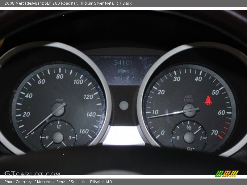 Iridium Silver Metallic / Black 2008 Mercedes-Benz SLK 280 Roadster