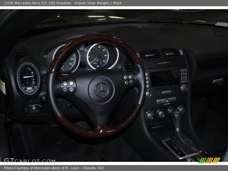 Iridium Silver Metallic / Black 2008 Mercedes-Benz SLK 280 Roadster