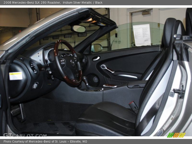 Iridium Silver Metallic / Black 2008 Mercedes-Benz SLK 280 Roadster