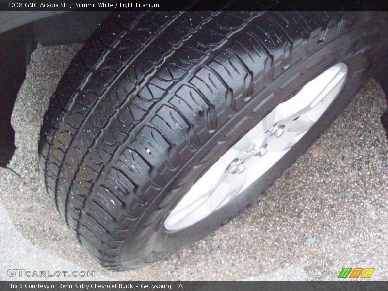 Summit White / Light Titanium 2008 GMC Acadia SLE