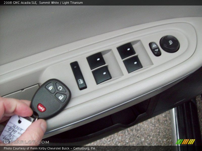 Summit White / Light Titanium 2008 GMC Acadia SLE