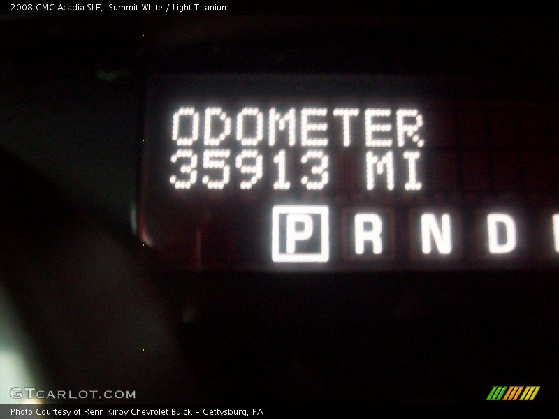 Summit White / Light Titanium 2008 GMC Acadia SLE