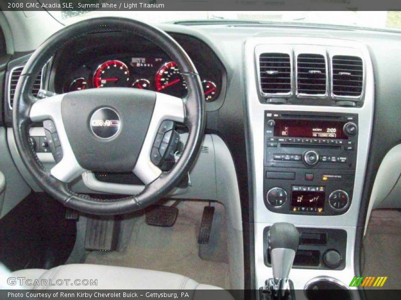 Summit White / Light Titanium 2008 GMC Acadia SLE