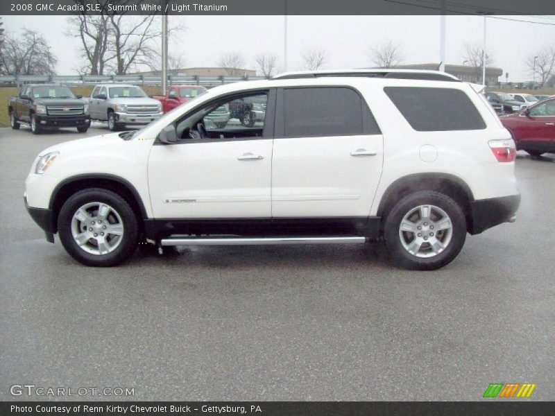 Summit White / Light Titanium 2008 GMC Acadia SLE