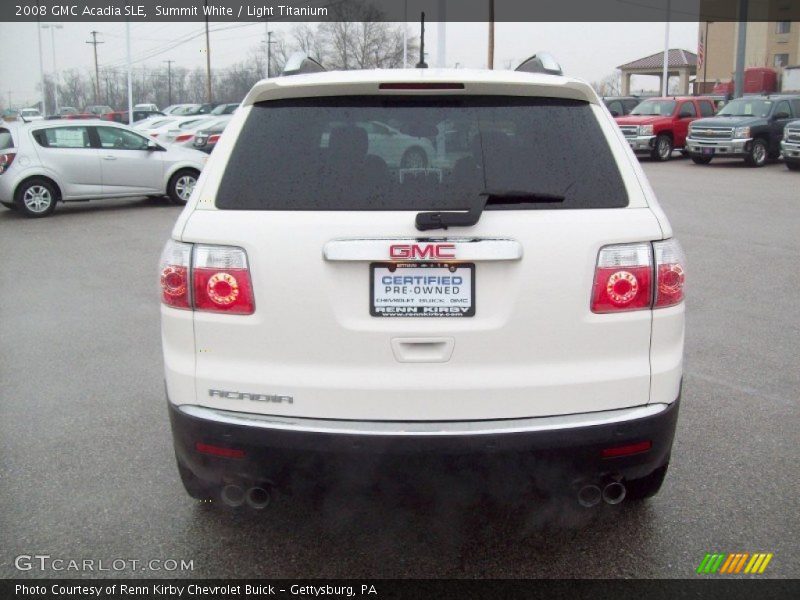 Summit White / Light Titanium 2008 GMC Acadia SLE