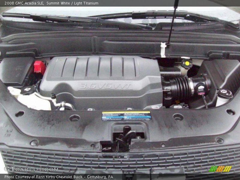 Summit White / Light Titanium 2008 GMC Acadia SLE