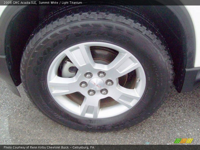 Summit White / Light Titanium 2008 GMC Acadia SLE