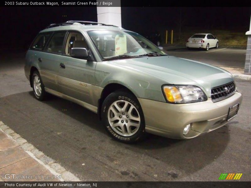 Seamist Green Pearl / Beige 2003 Subaru Outback Wagon