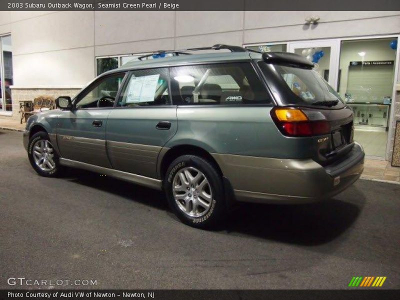 Seamist Green Pearl / Beige 2003 Subaru Outback Wagon