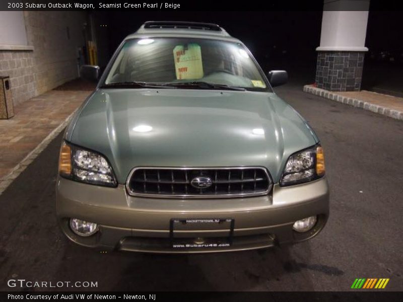Seamist Green Pearl / Beige 2003 Subaru Outback Wagon