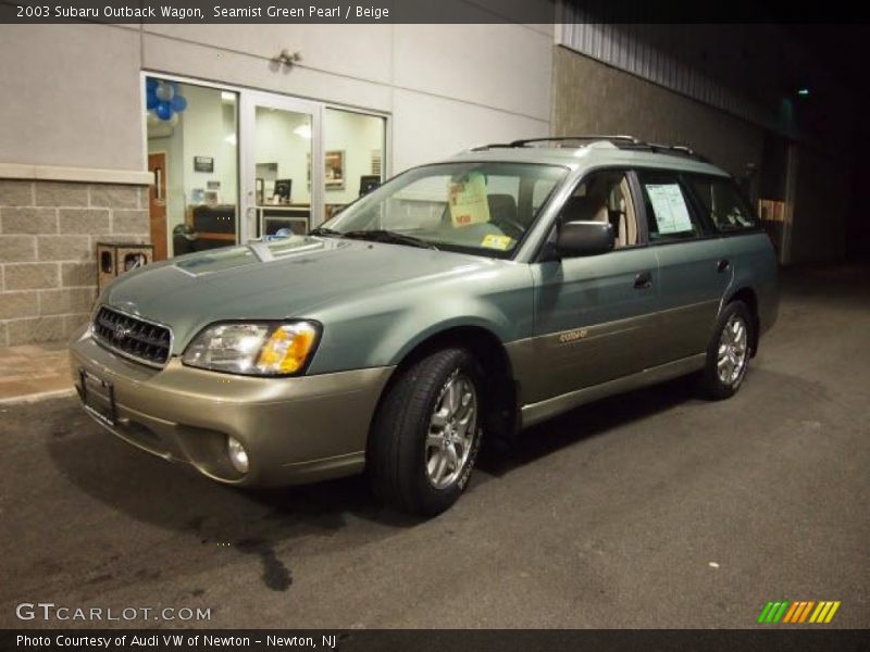 Seamist Green Pearl / Beige 2003 Subaru Outback Wagon
