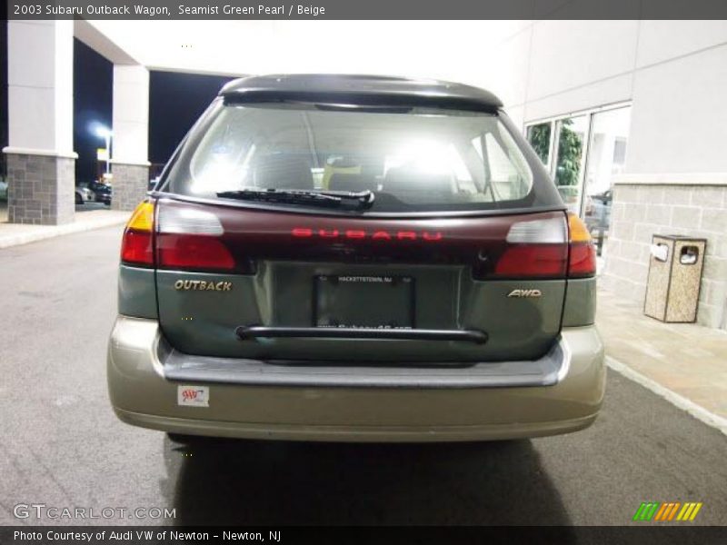 Seamist Green Pearl / Beige 2003 Subaru Outback Wagon