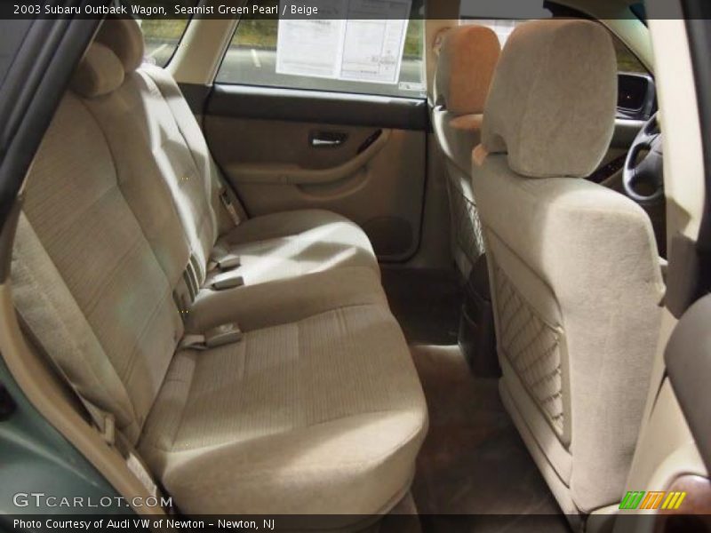 Seamist Green Pearl / Beige 2003 Subaru Outback Wagon