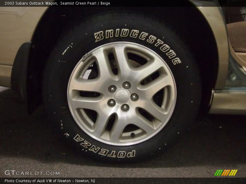 Seamist Green Pearl / Beige 2003 Subaru Outback Wagon