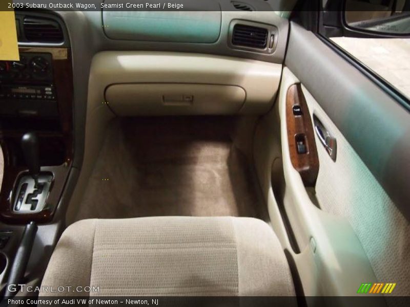Seamist Green Pearl / Beige 2003 Subaru Outback Wagon