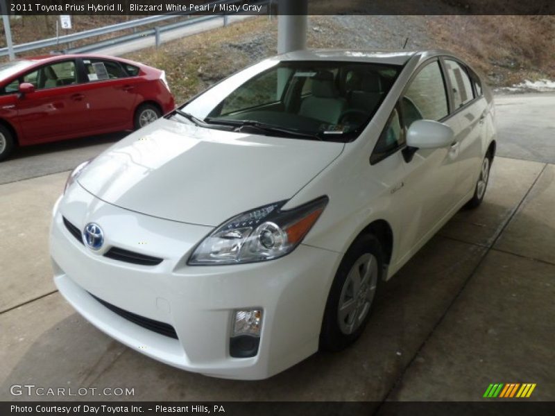 Blizzard White Pearl / Misty Gray 2011 Toyota Prius Hybrid II