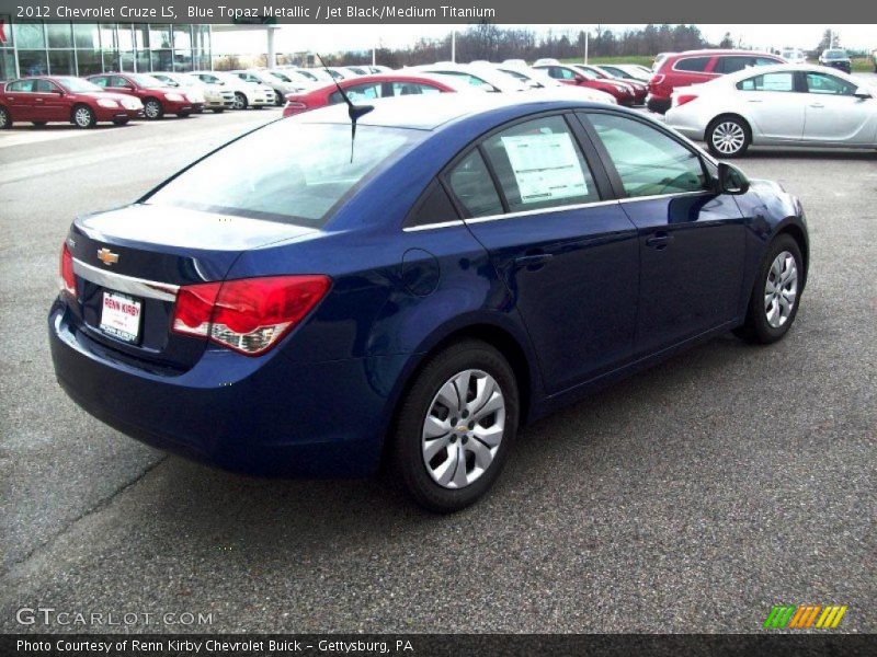 Blue Topaz Metallic / Jet Black/Medium Titanium 2012 Chevrolet Cruze LS