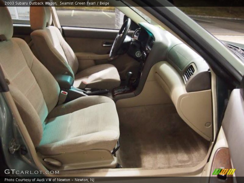 Seamist Green Pearl / Beige 2003 Subaru Outback Wagon