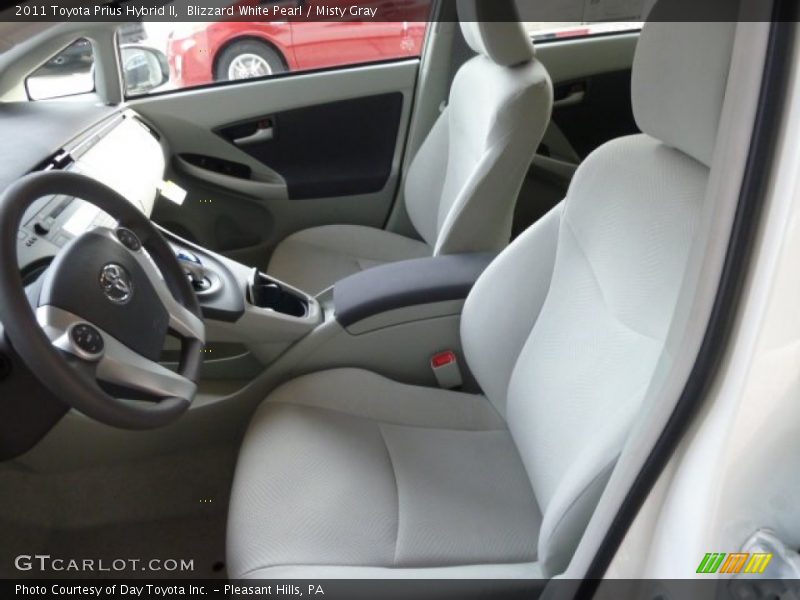 Blizzard White Pearl / Misty Gray 2011 Toyota Prius Hybrid II