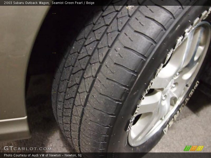 Seamist Green Pearl / Beige 2003 Subaru Outback Wagon