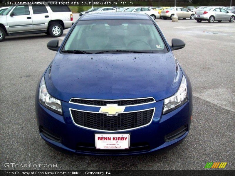 Blue Topaz Metallic / Jet Black/Medium Titanium 2012 Chevrolet Cruze LS