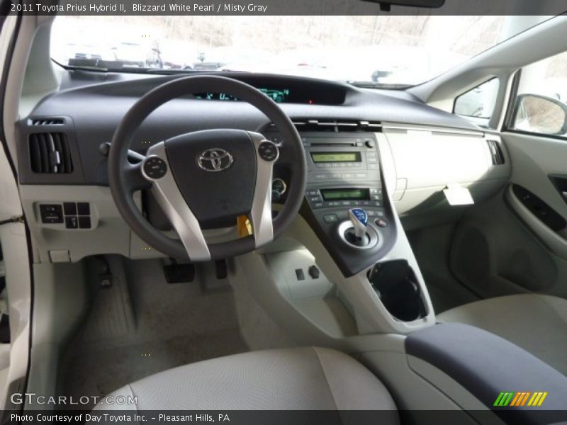 Blizzard White Pearl / Misty Gray 2011 Toyota Prius Hybrid II