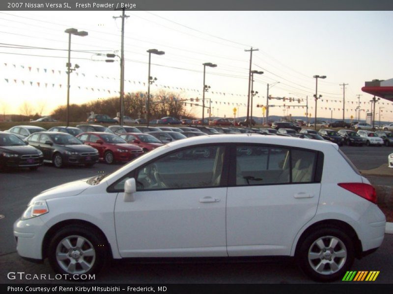 Fresh Powder / Beige 2007 Nissan Versa SL