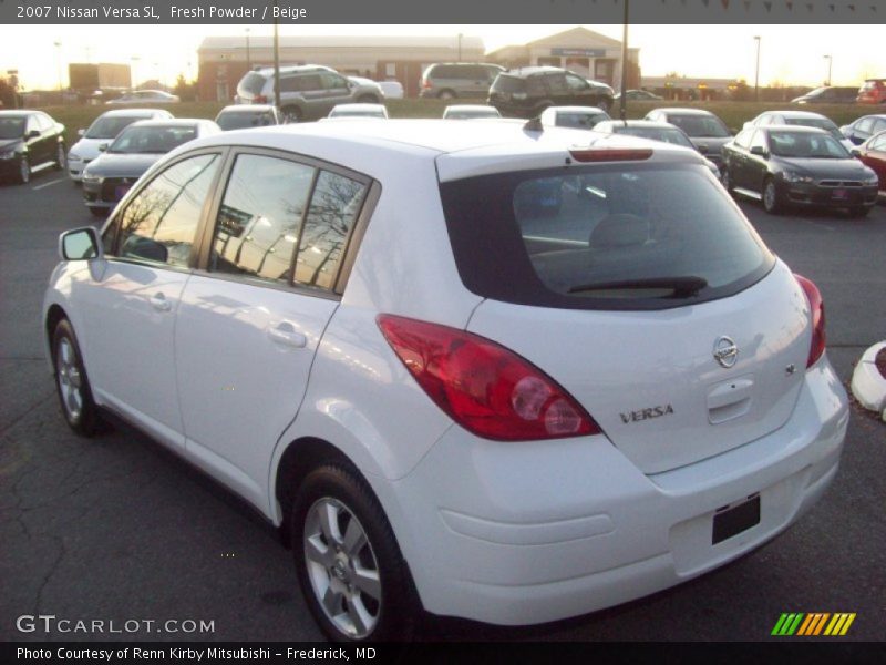 Fresh Powder / Beige 2007 Nissan Versa SL